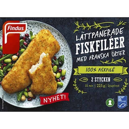 Picture of FINDUS LIGHTLY COATED FISH FILLETS 225GR